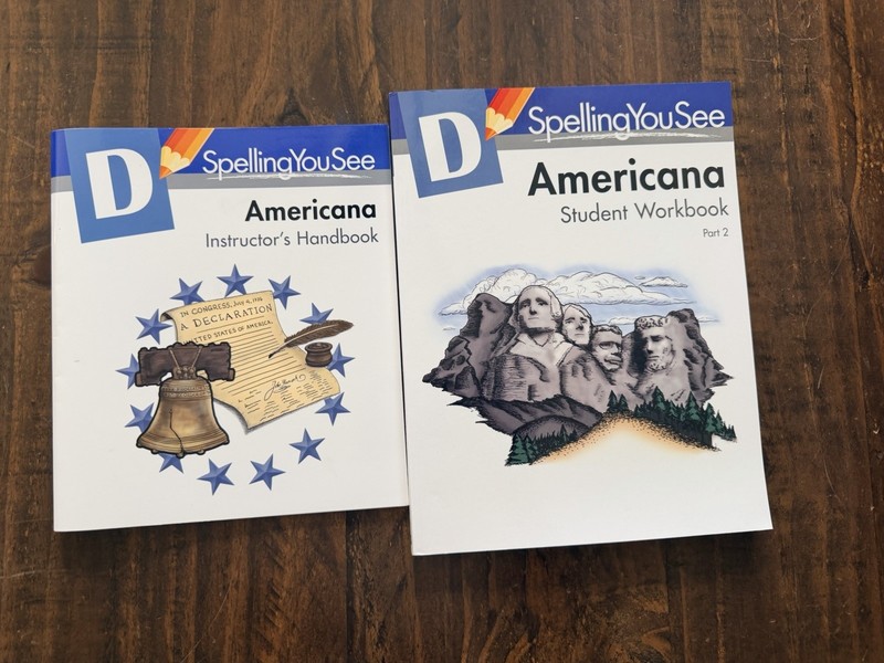 Spelling You See Americana D + Student Workbooks part 2 ONLY