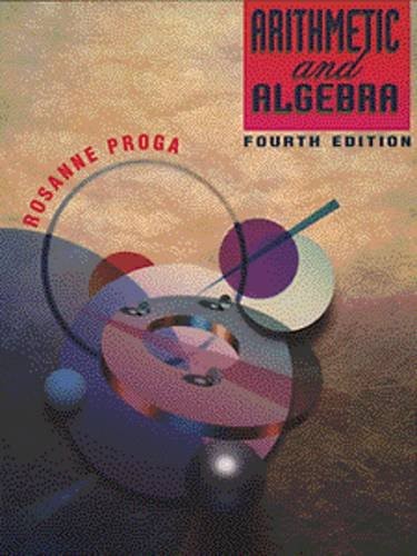 Arithmetic and Algebra – paperback Proga, Rosanne