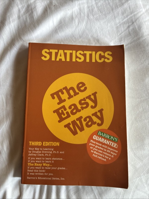 Statistics The Easy Way (Barron’s E-Z) – Paperback 1997
