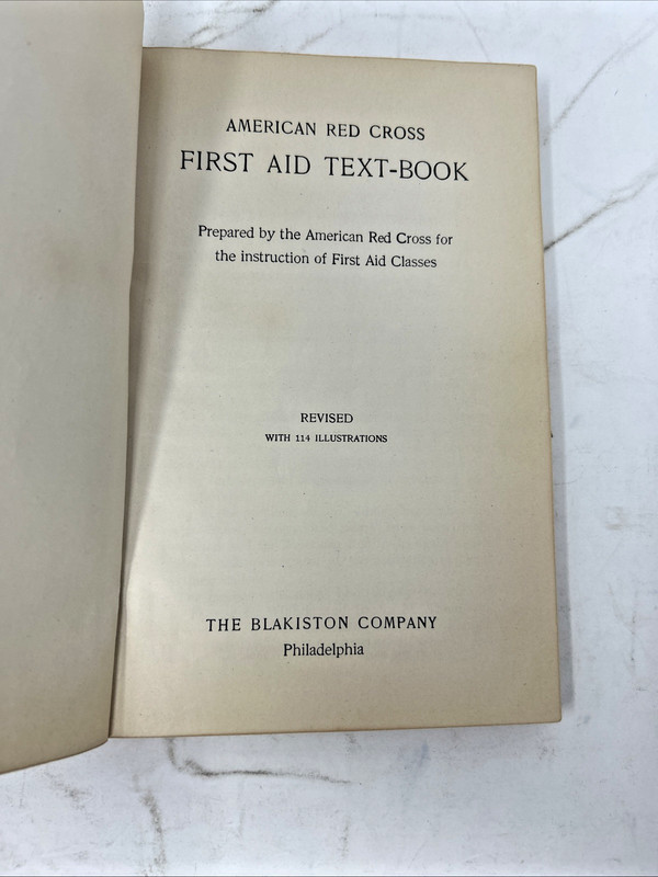 American Red Cross First Aid Text-Book Revised 1933 1940 Paperback Illustrated gallery
