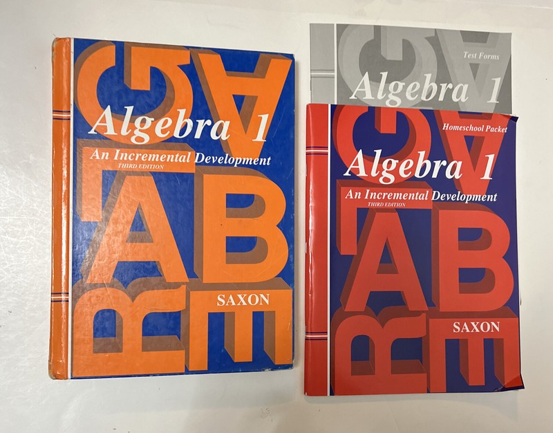 Saxon Algebra 1 (3rd Edition) SET Textbook, Answer Key, Test Forms