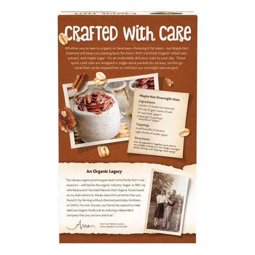 Organic Maple Nut Instant Oatmeal 14 Oz(Case Of 6) By Natures Path gallery