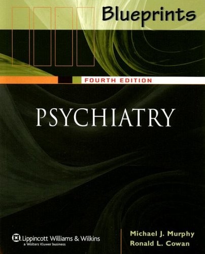 BLUEPRINTS PSYCHIATRY By Ronald L. Cowan & David F. Street *Excellent Condition*