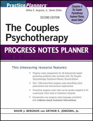 Couples Psychotherapy Progress Notes Planner, Paperback by Berghuis, David J….