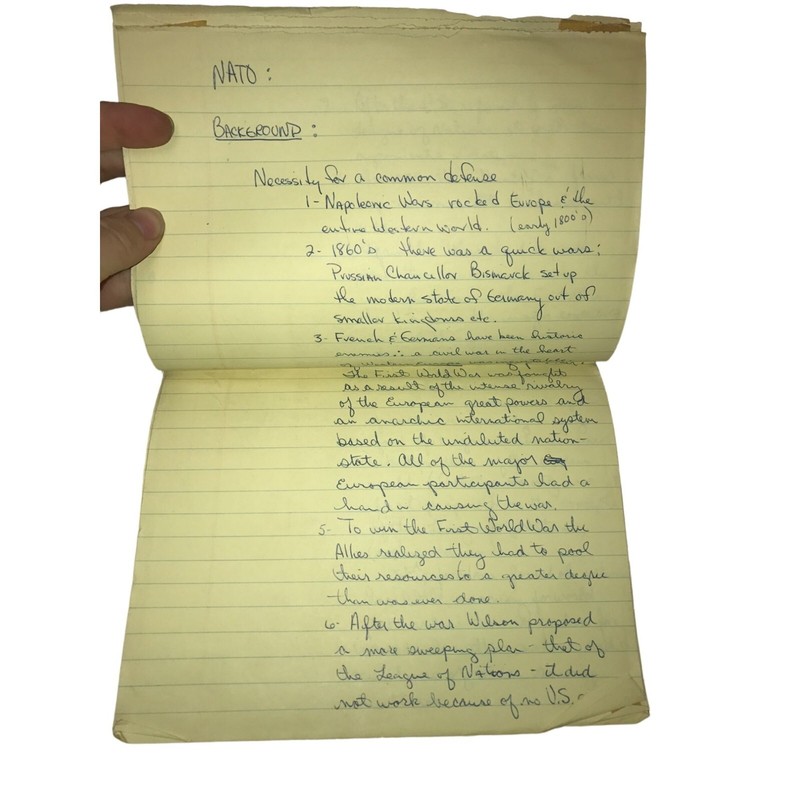 NATO - pamphlets - program - speech written out - unsure of author - the NATO gallery
