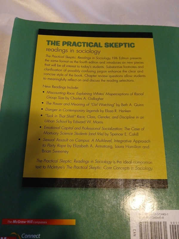 Practical Skeptic : Readings in Sociology by Lisa J. Mcintyre (2010, Trade... gallery