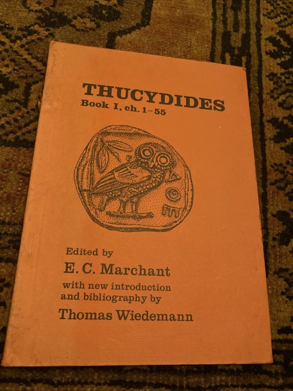 Thucydides Book 1 Ch. 1-55 E C Merchant BCP Paperback Book