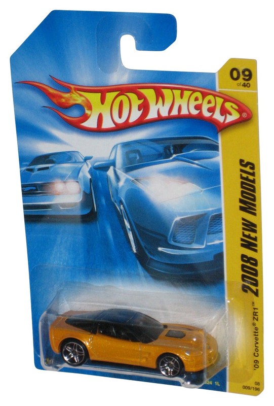 Hot Wheels 2008 Models 940 Yellow 09 Corvette ZR1 Toy Car 009196 G1N