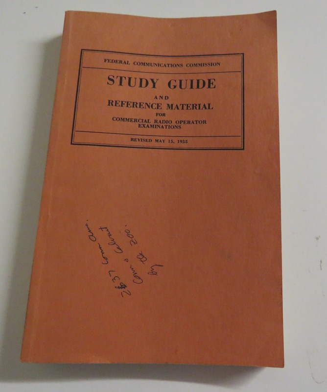 FCC Study Guide and Reference Material Commercial Radio Operator Book 1955