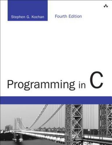 Programming in C (Developer’s Library), Kochan, Stephen, Very Good Book