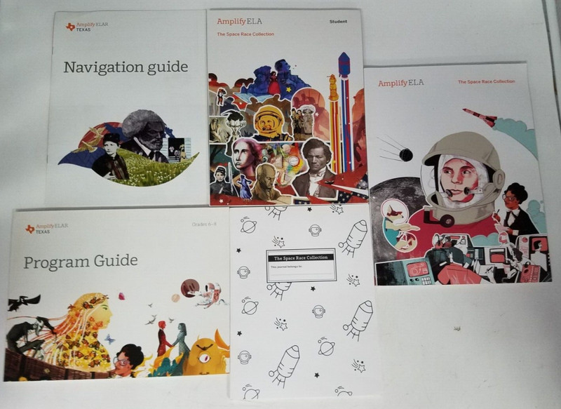 Amplify ELA/ELAR Texas The Space Race Collection. Includes 5 books to program.