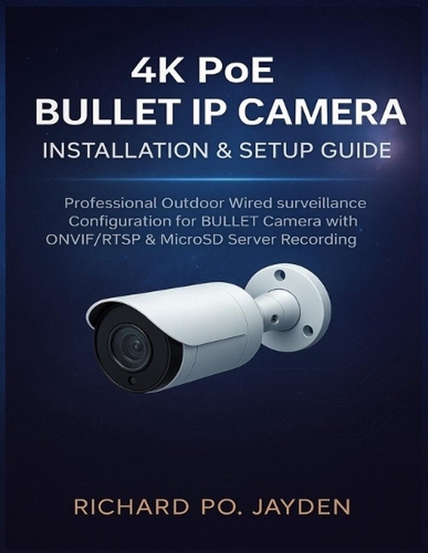 4k Poe Bullet IP Camera Installation & Setup Guide: Professional Outdoor Wired s