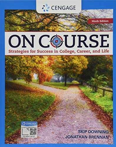On Course: Strategies for – Paperback, by Downing Skip; Brennan – Good o