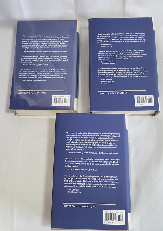 The Life of Jesus Christ by Ludolph of Saxony Vol. 1 - (1-40) (1-57) Vol. 2 - (5 gallery