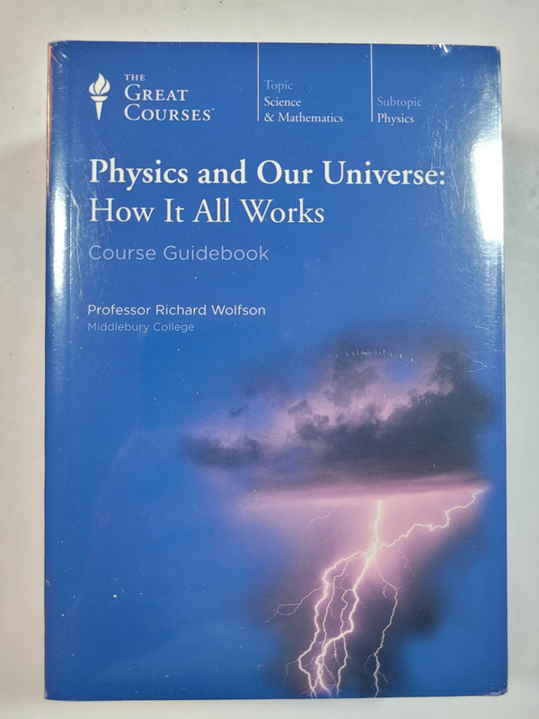 GREAT COURSES – PHYSICS & OUR UNIVERSE: HOW IT ALL WORKS – DVD/BOOK – NEW SEALED