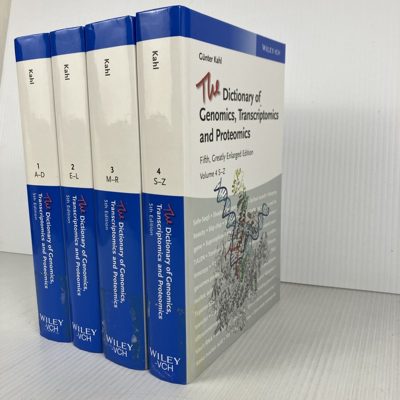 Dictionary of Genomics, Transcriptomics and Proteomics 4 Volume Set 5th ed 2015