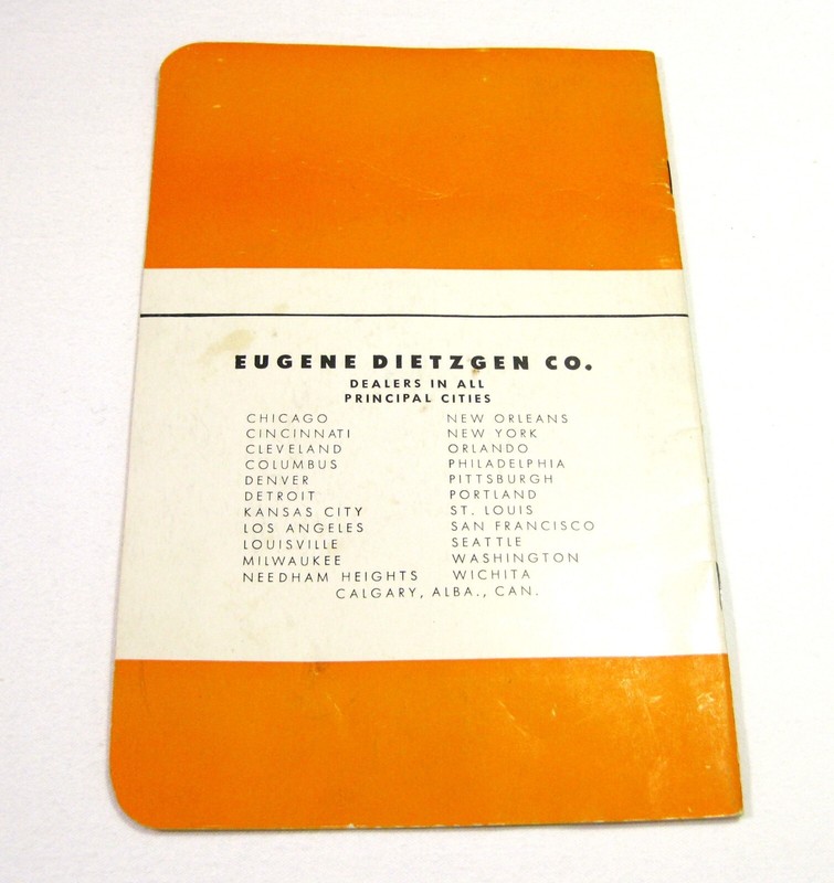 Dietzgen Use & Care of Drawing Instruments Self-Teaching Instruction Book #9255 gallery
