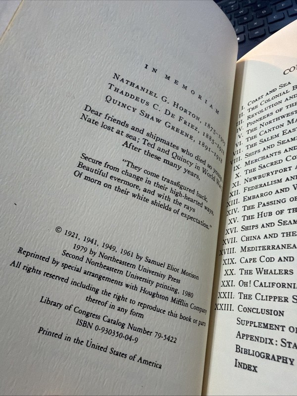 The Maritime History of Massachusetts, 1783-1860 by Morison, Samuel Eliot gallery
