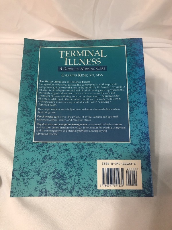 Terminal Illness: A Guide to Nursing Care, Charles E. Kemp, Signed gallery