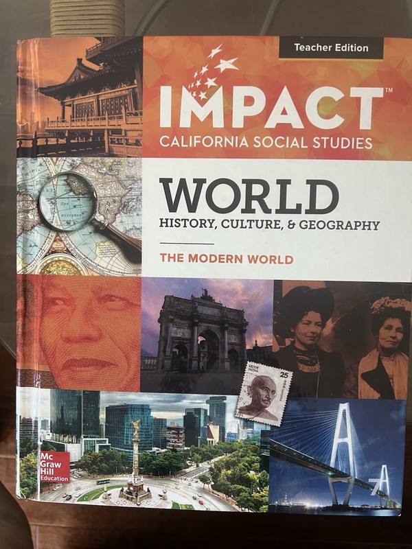 McGraw-Hill IMPACT CA Social Studies Modern World Teacher Ed HC 2019