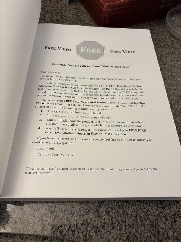 FTCE Exceptional Student Education K-12 Study Guide By Cirrus gallery