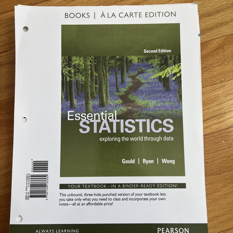 Essential Statistics, Books a la – Misc. Supplies, by Gould Rob Ryan – Very Good