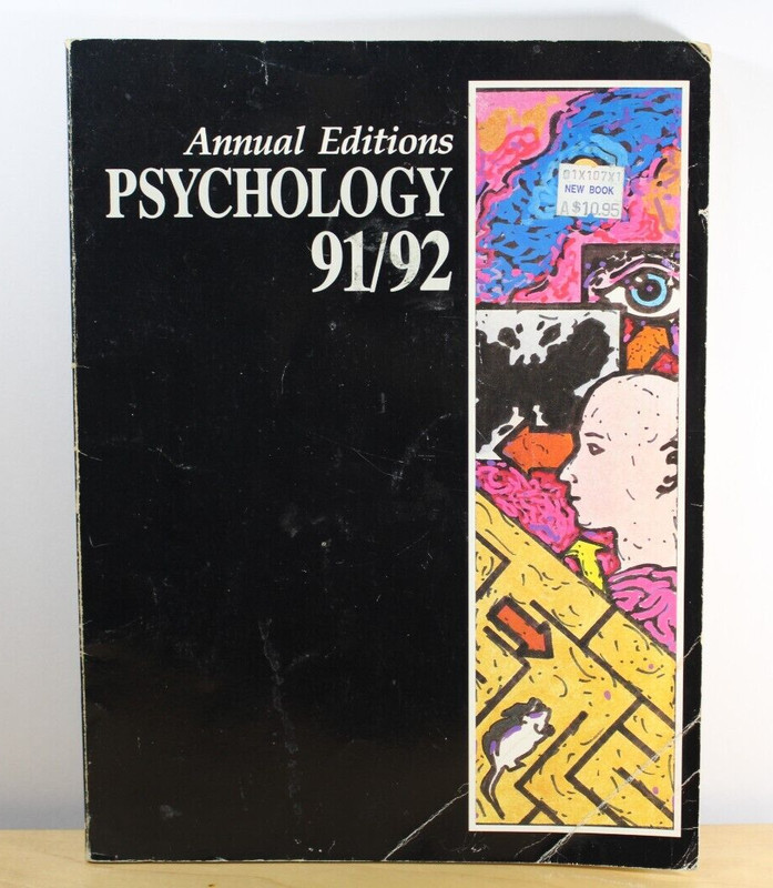 Annual Editions Psychology 91/92 Vintage College Textbook Dushkin Book