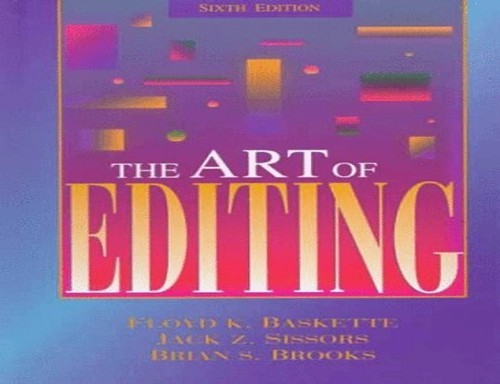 Art of Editing, The – VERY GOOD