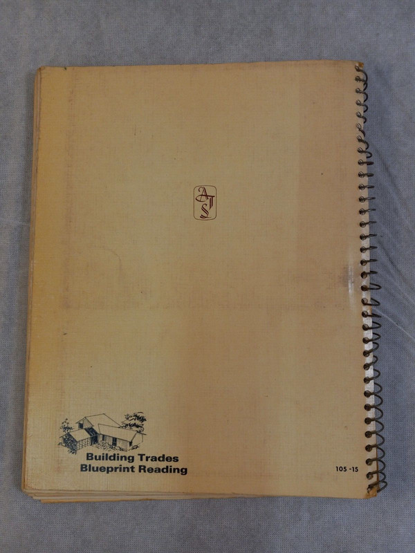 1972 BUILDING TRADES BLUEPRINT READING 5th Ed Paperback Book by ELMER W SUNDBERG gallery