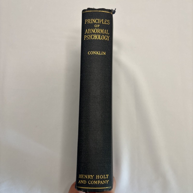 Principles of Abnormal Psychology 1927 Hardcover (good condition)