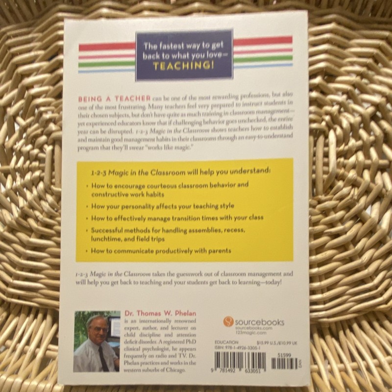 1-2-3 Magic in the Classroom by Phelan & Schonour, Sourcebooks, Discipline gallery