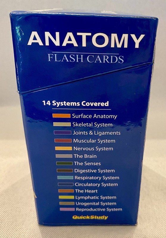 QuickStudy ANATOMY FLASH CARDS - 300 Cards - 14 Systems - Full Color - Study Aid gallery
