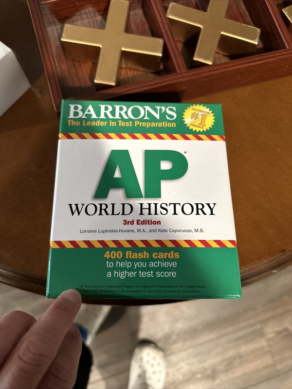 Barron’s AP World History Flash Cards, 3rd Edition – Cards – Excellent