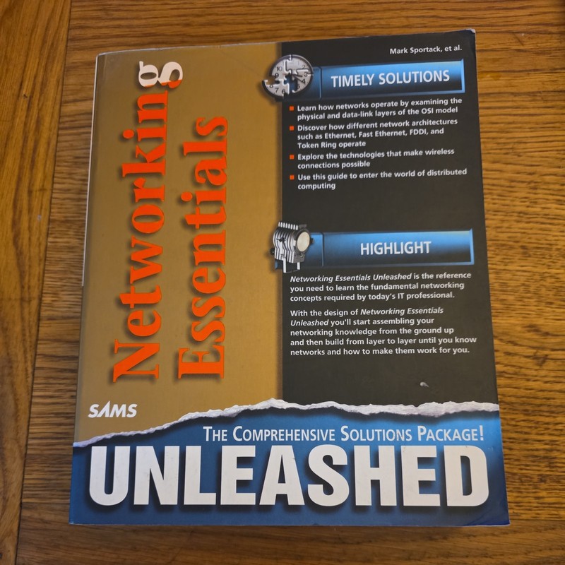 Networking Essentials Unleashed Paperback Mark Sportack - 1st Edition