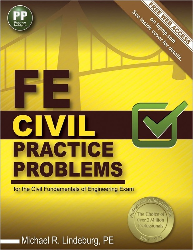 FE Civil Practice Problems by Michael R. Lindeburg (2014, Trade Paperback)