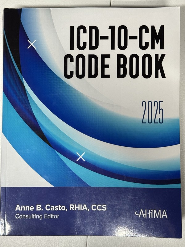 ICD-10-CM Code Book 2025 by Anne Castro (2024, Trade Paperback)
