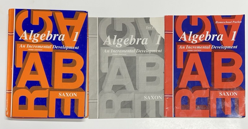 Saxon Algebra 1 set third edition textbook homeschool packet test forms