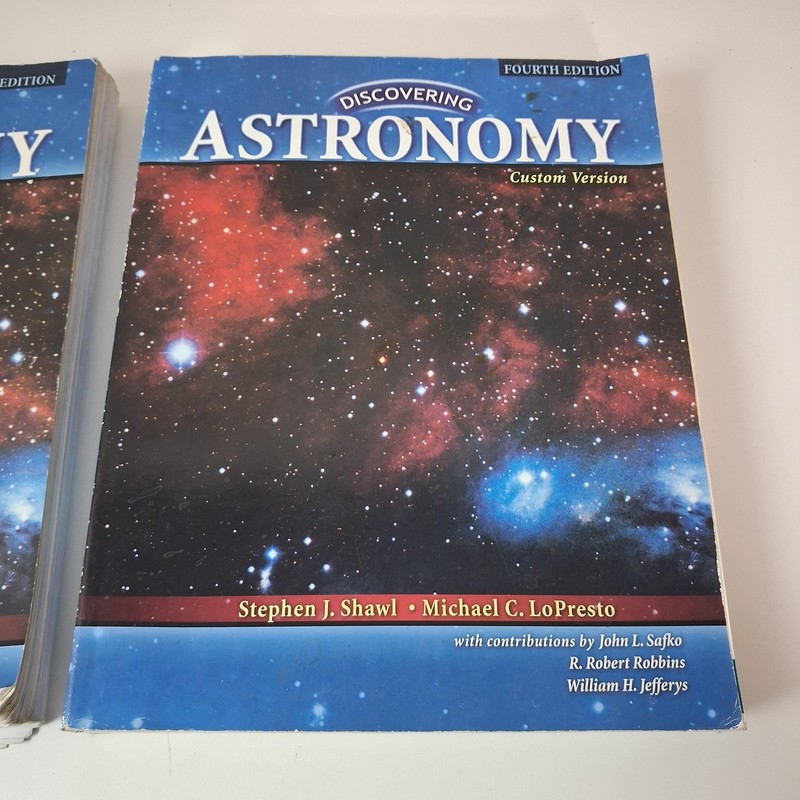 Vintage Lot 2 Discovering Astronomy 4th Textbook + Study Guide Kendall Hunt PB gallery