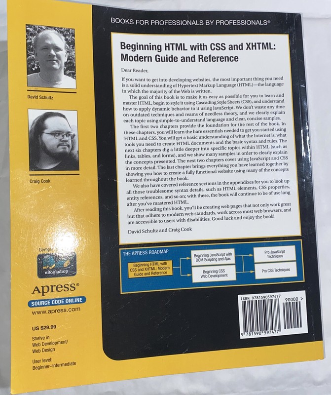 Beginning HTML with CSS and XHTML: Modern Guide and Reference: Like New gallery