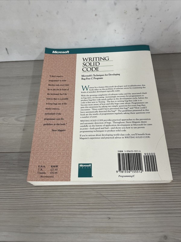 Writing solid code - Steve Maguire gallery