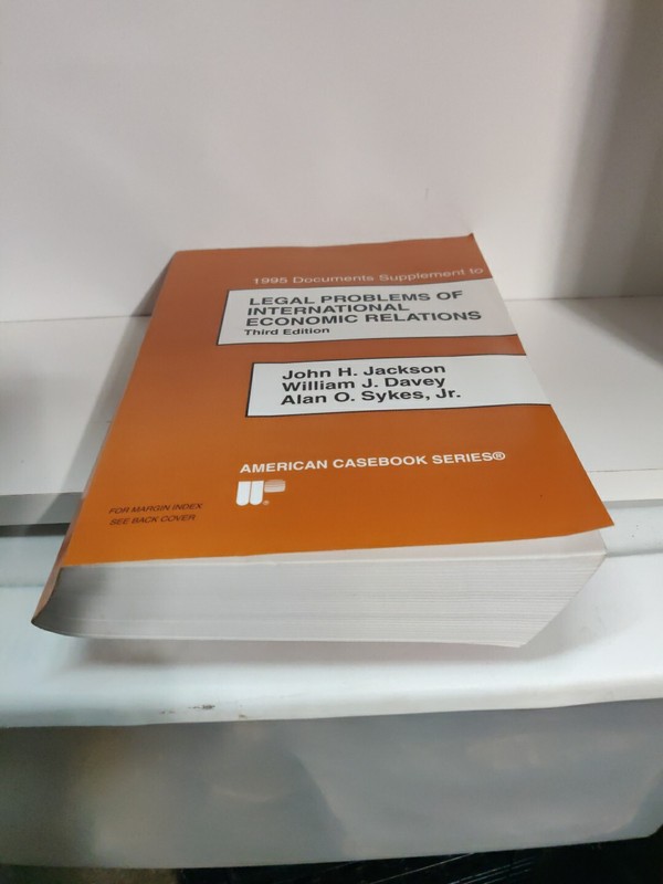 American Casebook Ser.: Documents Supplement to International Economic Relations gallery