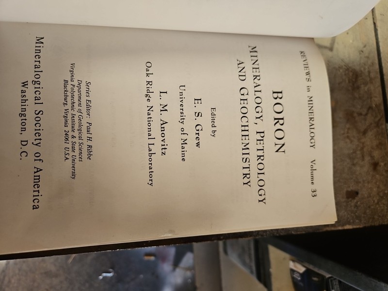 Lawrence M. Anovitz Boron (Paperback) Reviews in Mineralogy & Geochemistry gallery