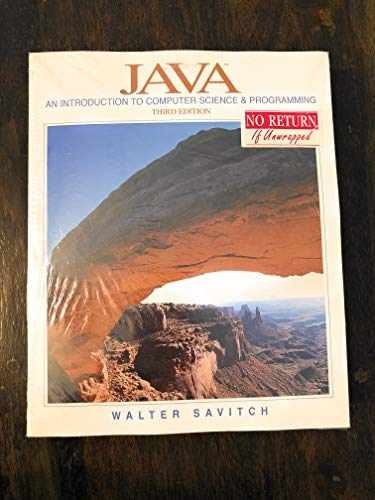 Java: An Introduction to Computer - Paperback, by Savitch Walter - Very Good j