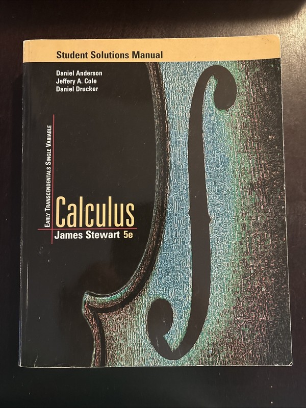 Calculus Early Transcendentals Single Variable (Student Solutions Manual) - GOOD