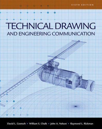 Technical Drawing and Engineering Comunication, Hardcover by Goetsch, David L…
