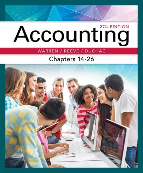 Accounting, Chapters 14-26 – ACCEPTABLE