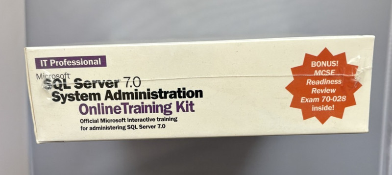 Microsoft SQL Server 7.0 System Admin Training Kit MINT Big Box Vintage Tech 199 gallery