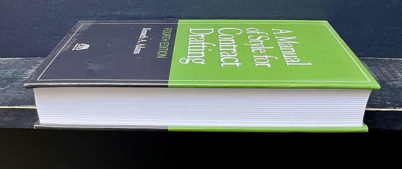 Manual of Style for Contract Drafting 4th Edition by Adams 2018 Hrdbk Like New Y gallery