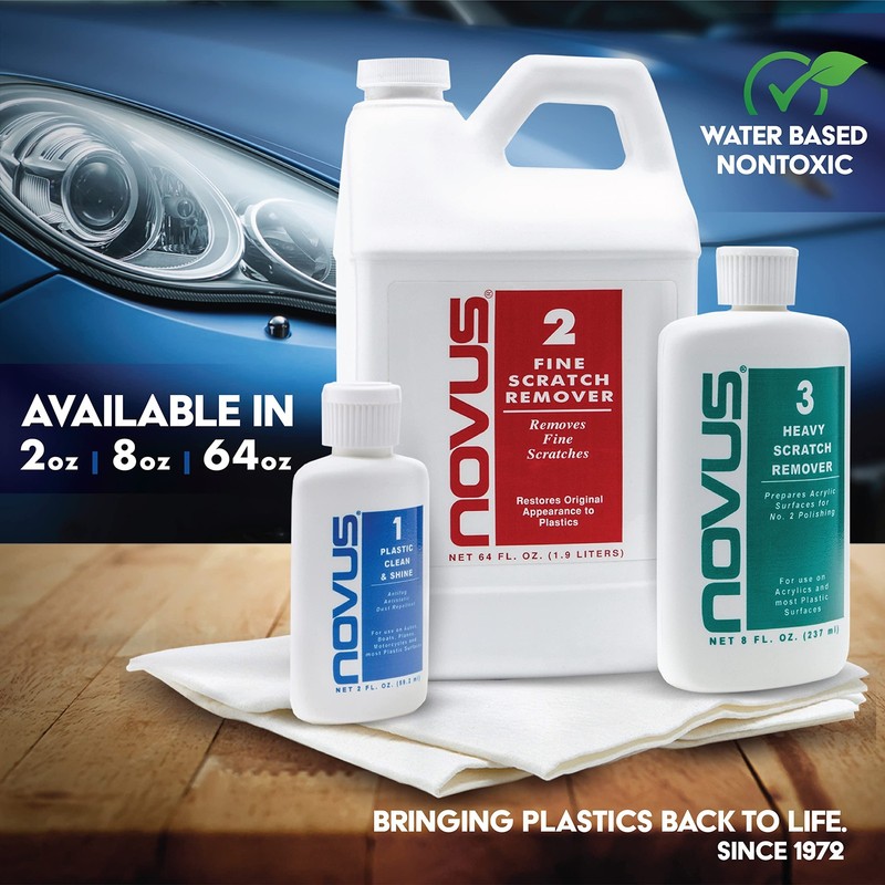 Plastic Clean & Shine 8 oz Bottle - Pack of 6 for Ultimate Surface Care gallery