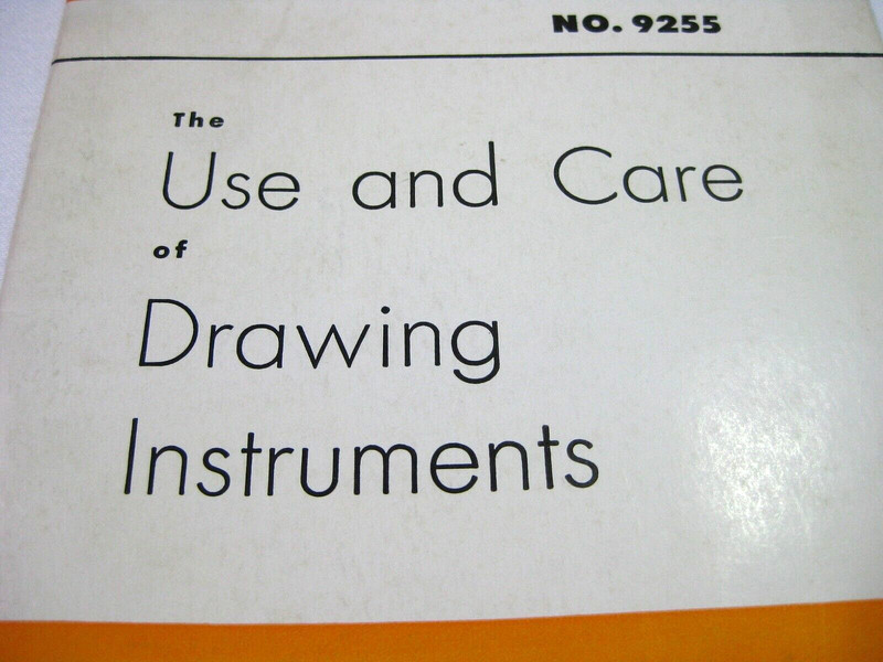 Dietzgen Use & Care of Drawing Instruments Self-Teaching Instruction Book #9255 gallery
